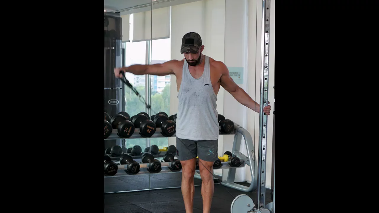Single-Arm Cable Lateral Raise exercise