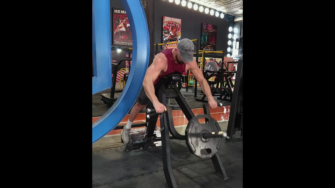 Wide-Grip Chest-Supported T-Bar Row exercise