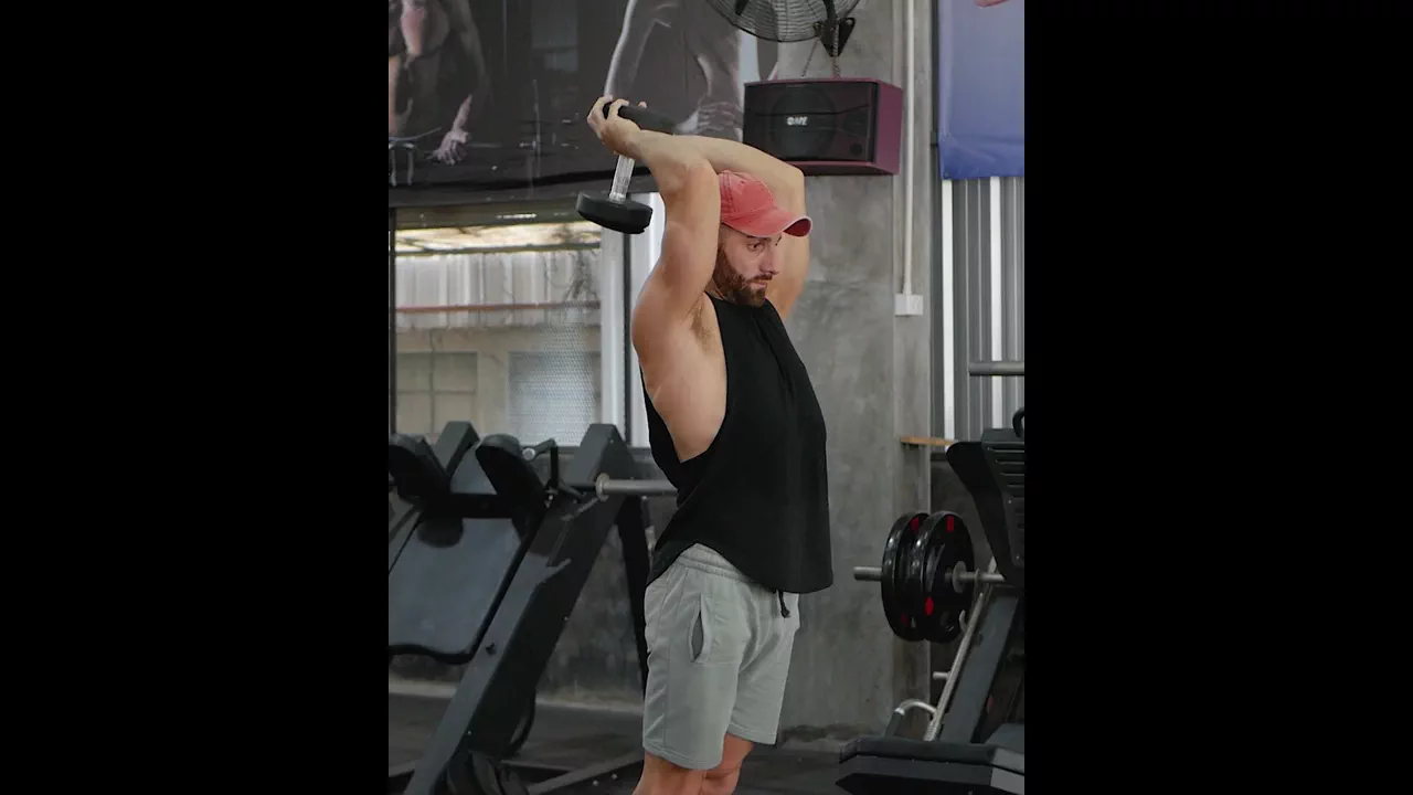 Dumbbell Overhead Tricep Extension exercise