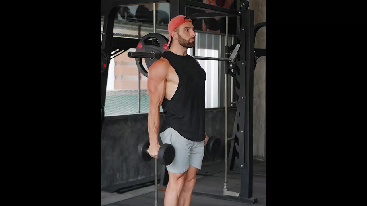 Standing Dumbbell Hammer Curl exercise