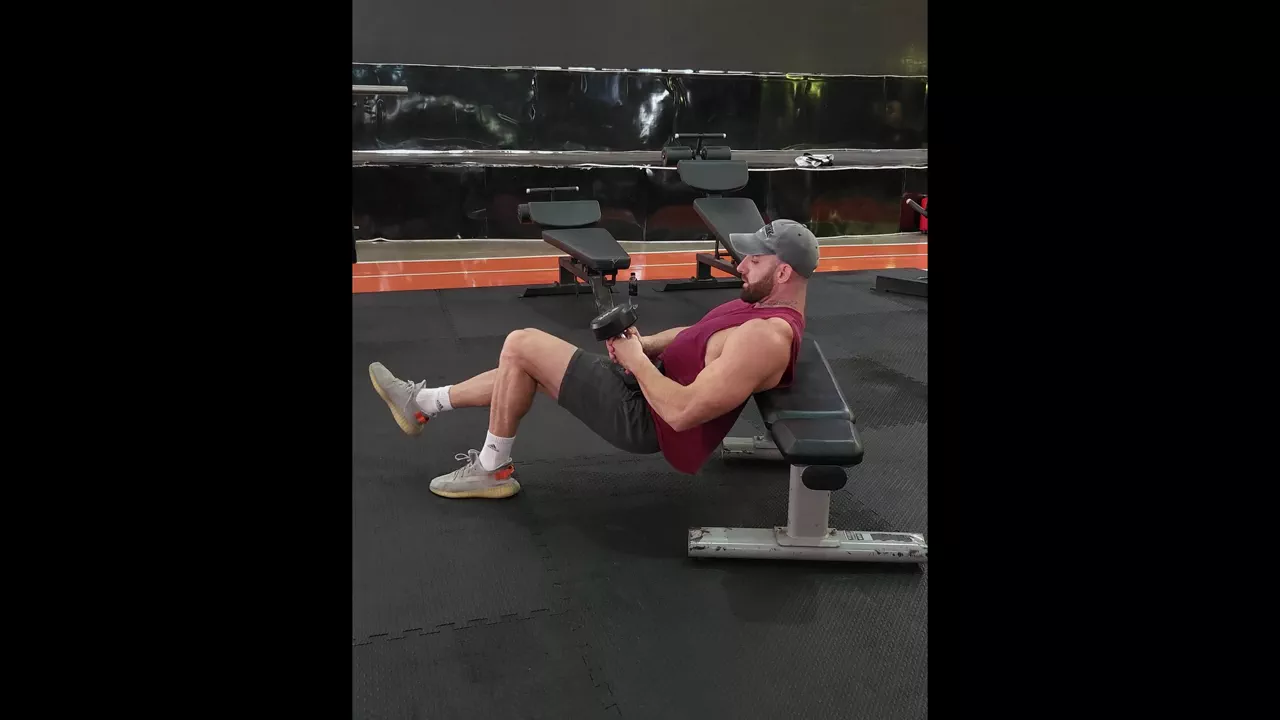 Single-Leg Dumbbell Hip Thrust exercise