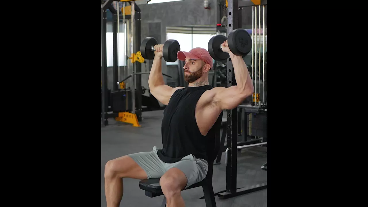 Seated Dumbbell Shoulder Press exercise