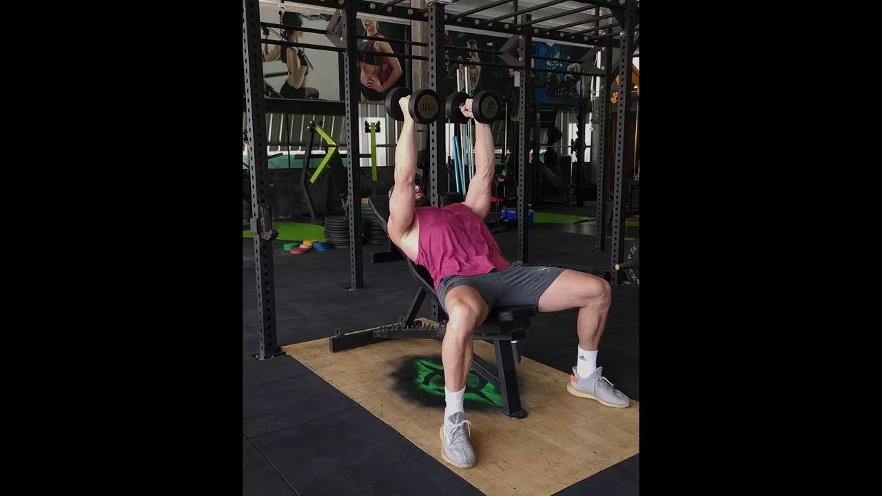 Incline Dumbbell Fly exercise