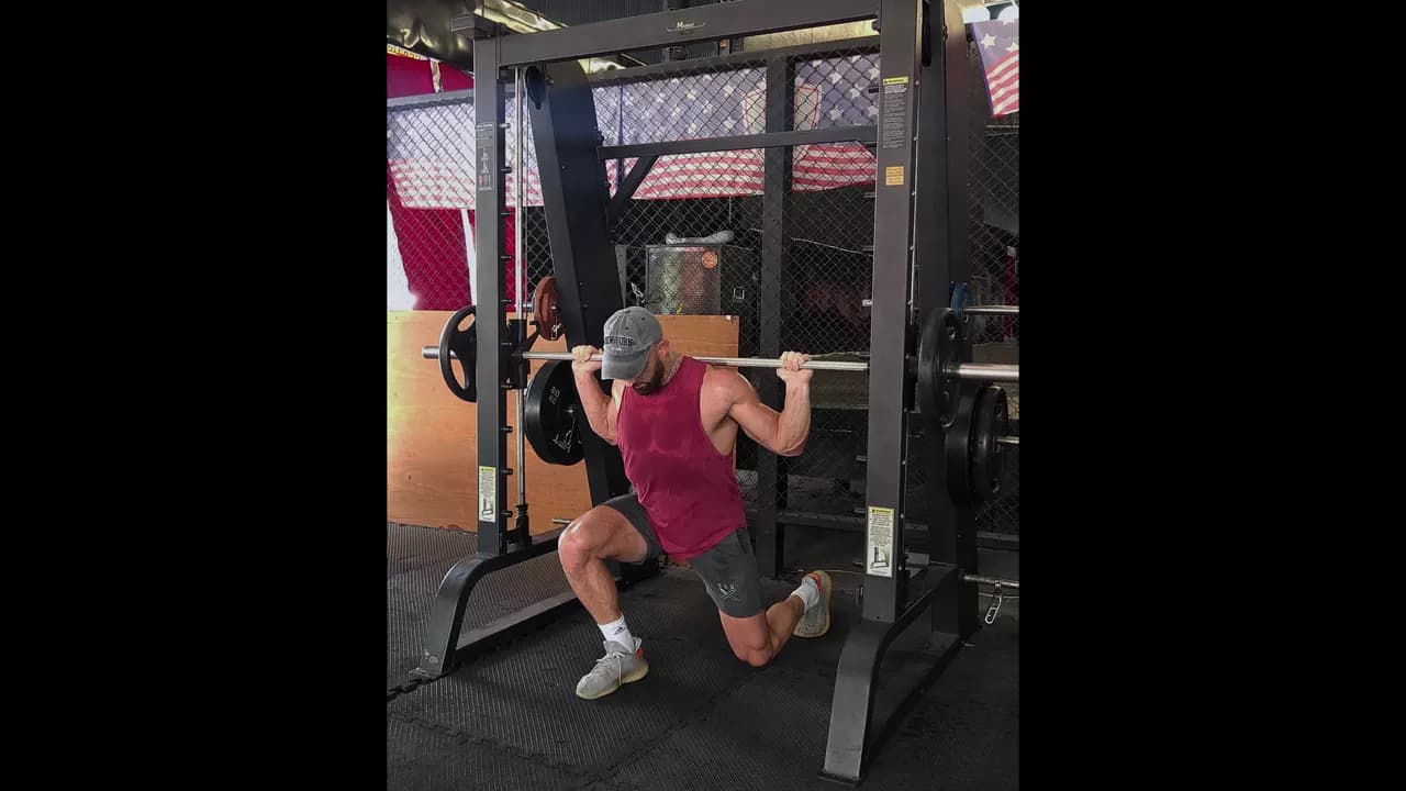 Smith Machine Split Squat exercise