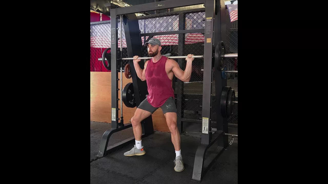 Smith Machine Sumo Squat exercise