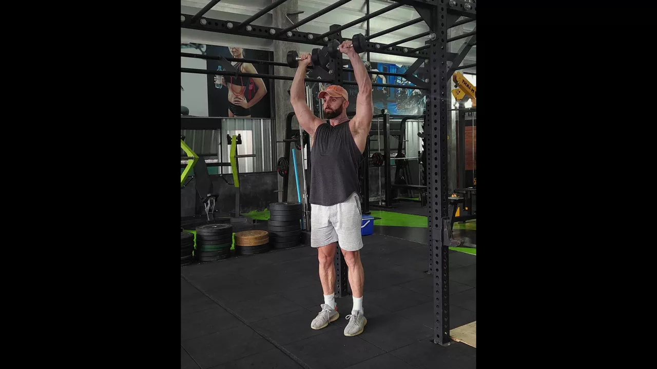 Standing Dumbbell Shoulder Press exercise