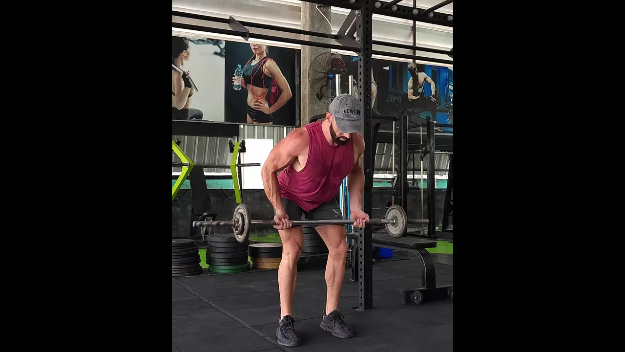 Underhand-Grip Barbell Row exercise
